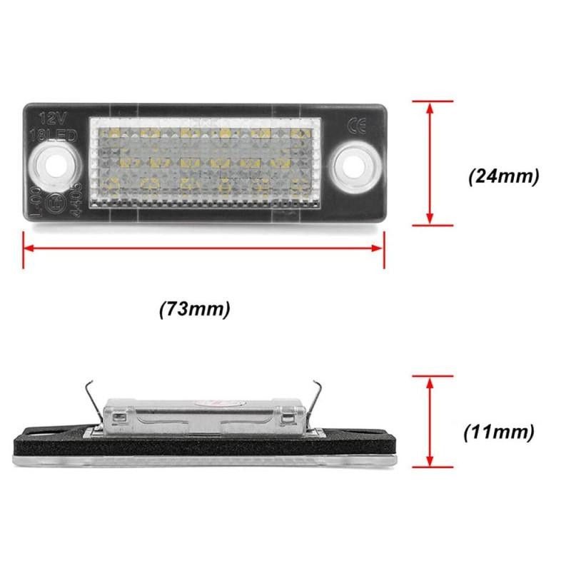 LED Skyltbelysning Nummerskyltsbelysning Skoda Superb Octavia