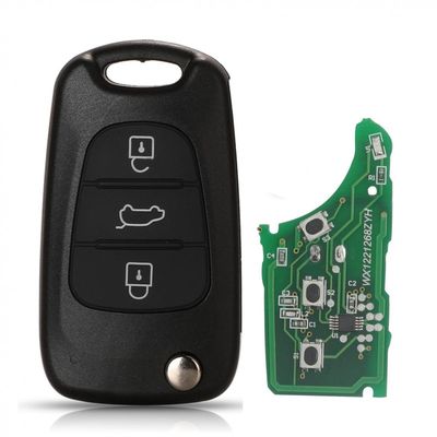 Hyundai Larmdosa Nyckelskal 3 knappar med kretskort 433Mhz