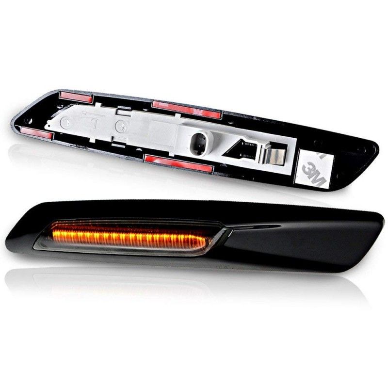 Led sidoblinkers BMW Svart med smoked tonad lins