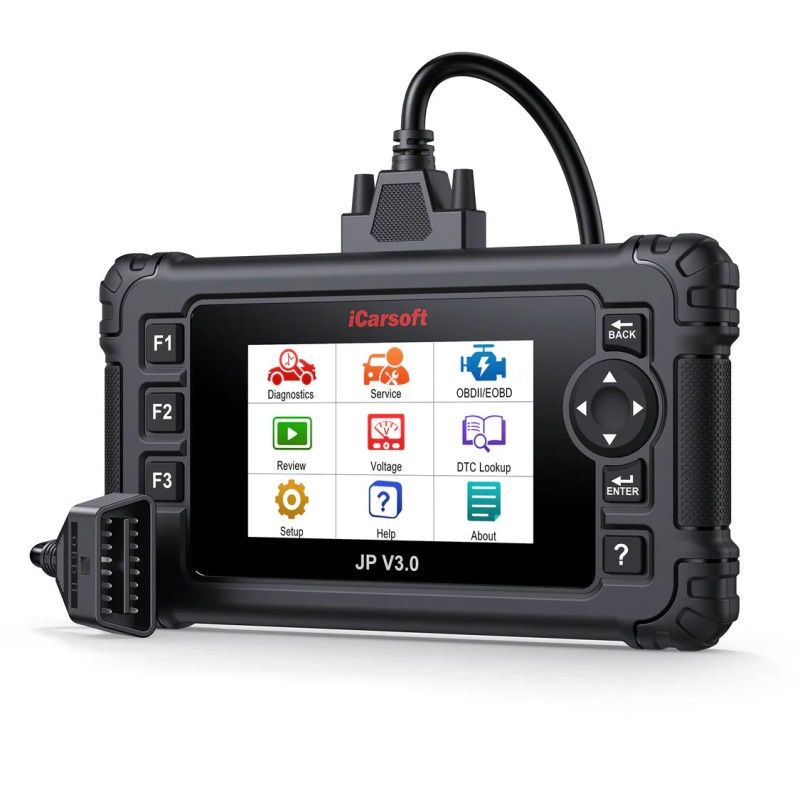 iCarsoft JP V3.0 2025 – Felkodsläsare OBD2 Diagnosverktyg för Japanska & Koreanska Bilar