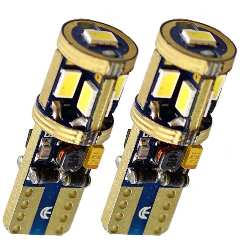 LED diodlampa T10 W5W med Canbus 9 st Samsung dioder xenonvit