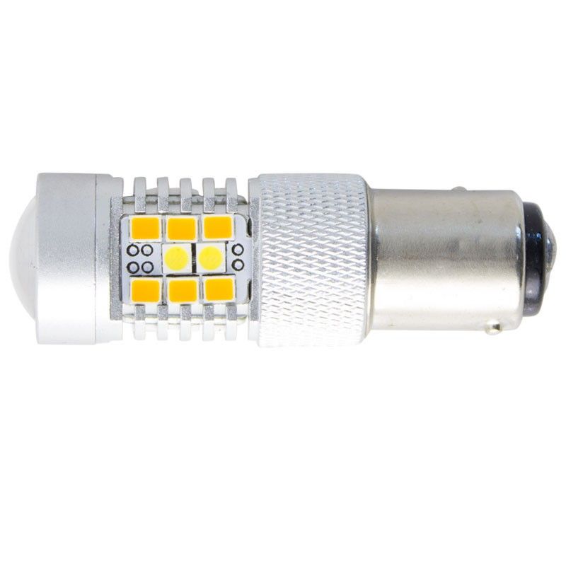 BAY15D 1157 Dual color Vit Amber 28 smd led lampa 2pack