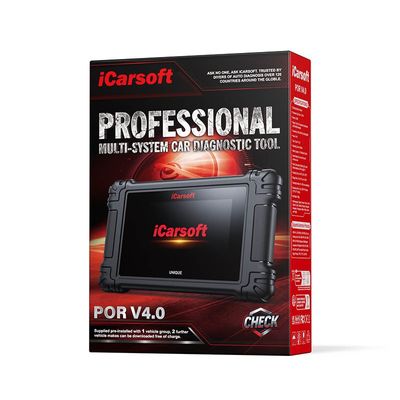 iCarsoft POR V4.0 – Avancerad felkodsläsare för Porsche + 2 valfria märken | Trådlös med 5” touchskärm