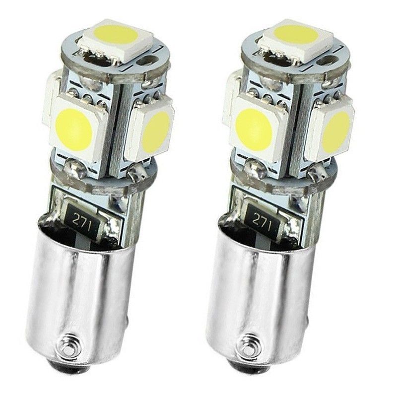 Led Diodlampa H6W BAX9s 5 SMD Canbus 2pack