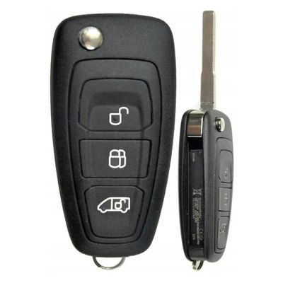 Nyckelskal Larmdosa Ford Transit Connect Custom 3 knappar ID63 chip