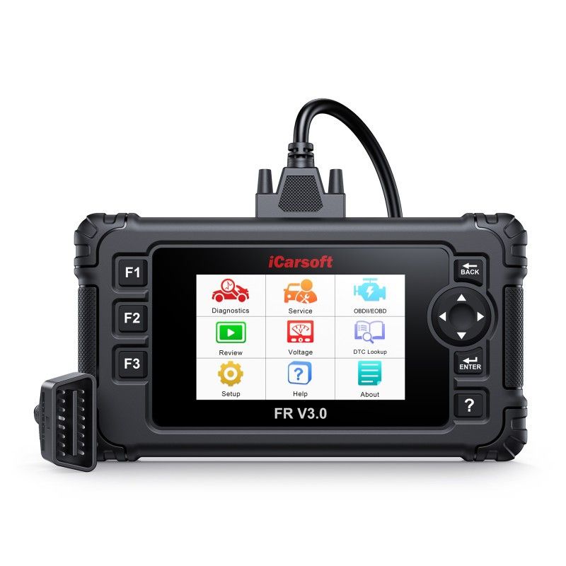 iCarsoft FR V3.0 2025 – Felkodsläsare OBD2 Diagnosverktyg för Franska & Italienska Bilar