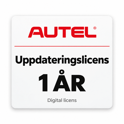 Autel uppdateringslicens 1 år