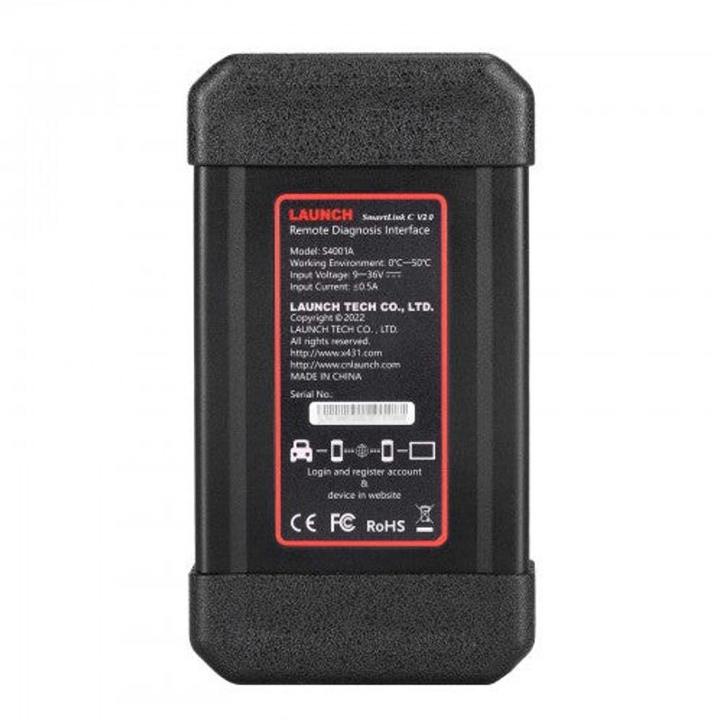 Launch X-431 V+ SmartLink HD – Felkodsläsare Diagnosverktyg för lastbil, buss, entreprenad & grävmaskiner SmartLink C 2.0, Heavy Duty