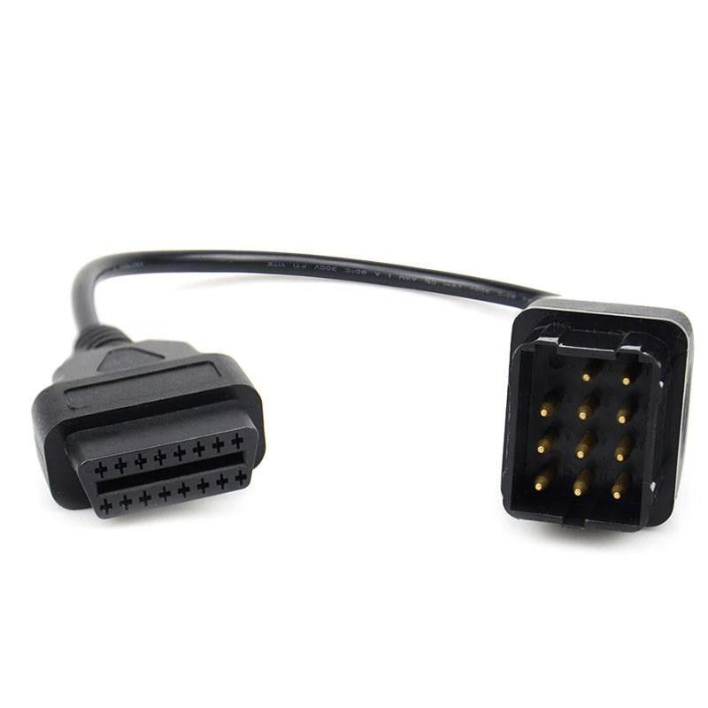 12 Pin OBDII OBD 2 diagnostik kabel till 16-Pin Renault