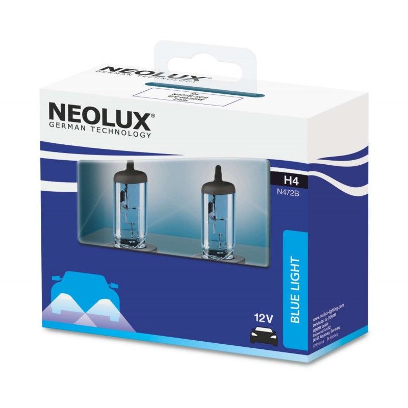 H4 halogenlampor 60/55W Neolux Blue Light