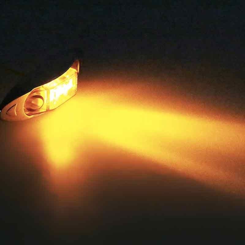 Sidomarkeringsljus 3 led kromsarg 2-pack