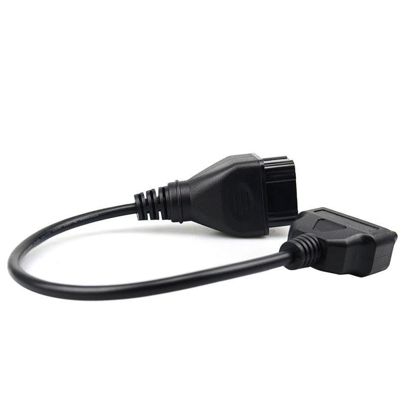 12 Pin OBDII OBD 2 diagnostik kabel till 16-Pin Renault