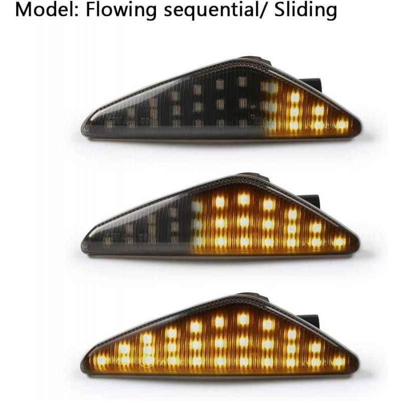 Dynamisk blinkers tonad lins till BMW E70/E71/F25