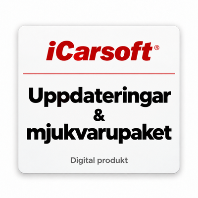 iCarsoft uppdateringslicenser och mjukvarupaket
