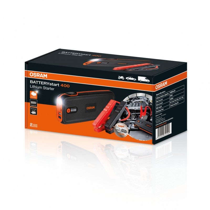 BATTERYstart 400 litiumstarter med powerbankfunktion