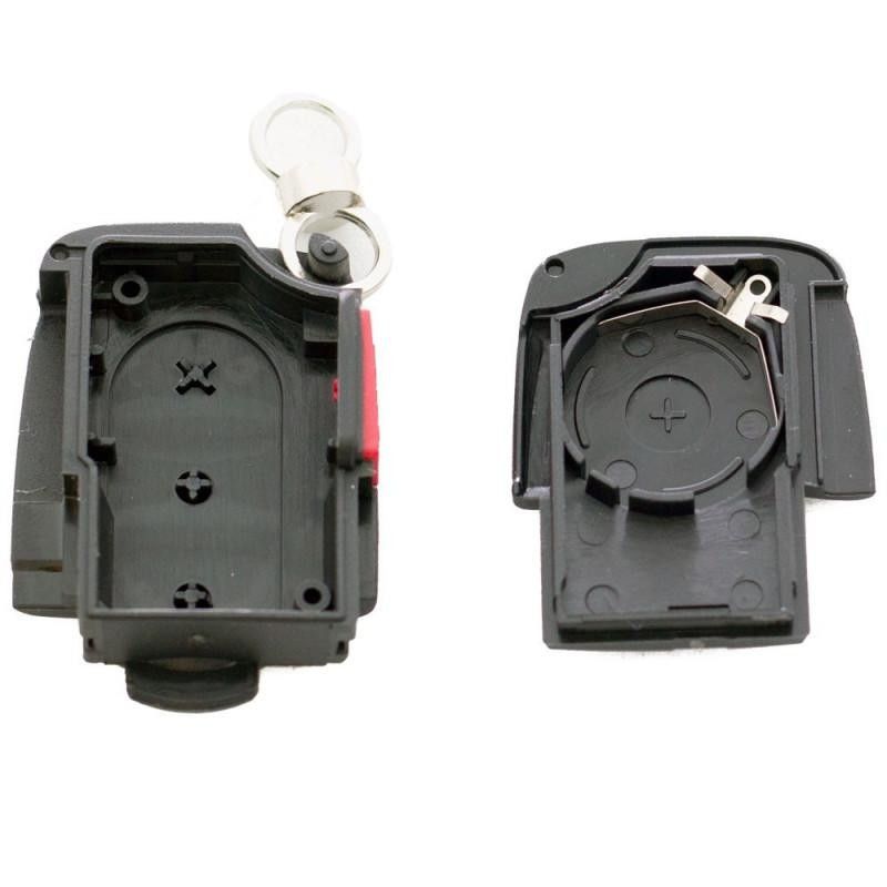Audi Nyckelskal 3 knappar panic A4 A6 S8