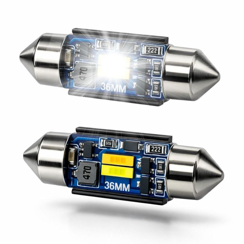 LED-lampa 36 mm – Valbar färg
