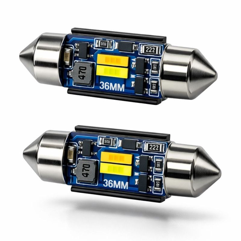 LED-lampa 36 mm – Valbar färg