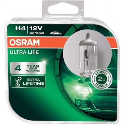 H4 12V 60/55W ultra life 2-pack