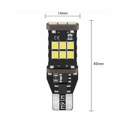 T15 W16W LEDlampa 921 800LM backljus
