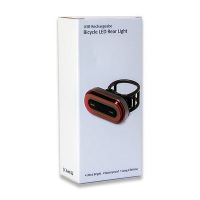 Cykellampa Röd LEDbaklampa Oval