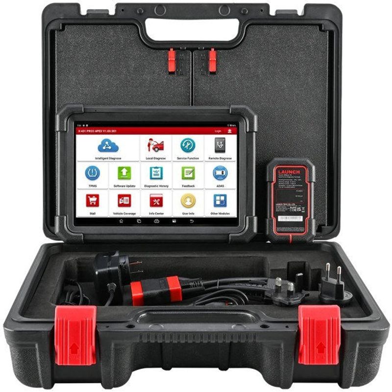 Launch X431 PRO3 APEX 10,1” – Professionellt OBD2-diagnosverktyg med ECU-kodning, dubbelriktad styrning, 37+ servicefunktioner, CAN FD och DoIP