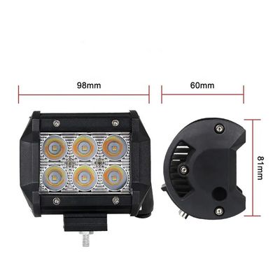 18W Cree LED Extraljus Backljus Arbetsbelysning Flood