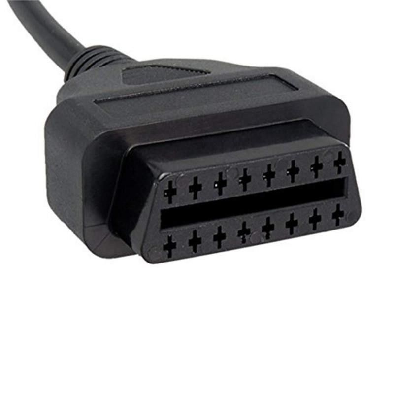 3-pin till16-pin OBD2 adapterkabel för Hondabilar