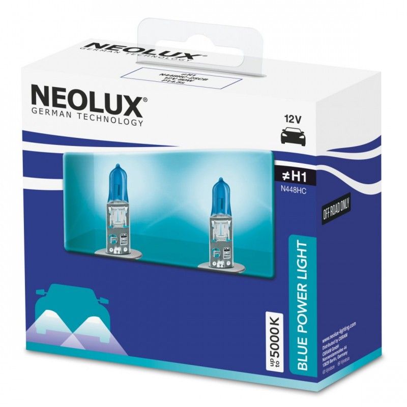 H1 halogenlampor 55W Neolux Blue Power Light
