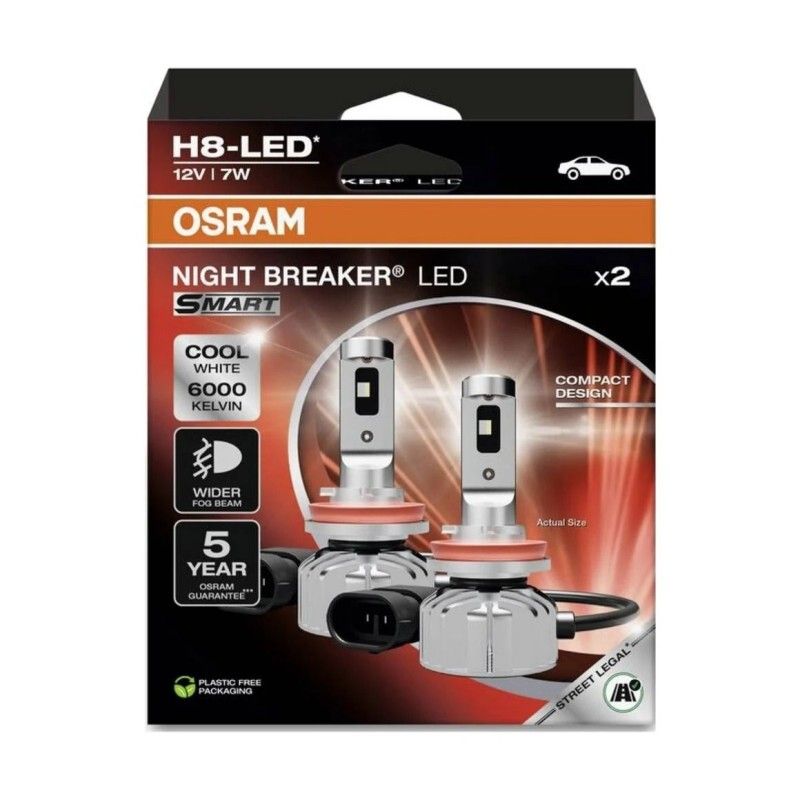 H8 Night breaker led konvertering Osram Smart