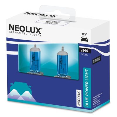 H4 Halogen Blue Power Light 100W/90W