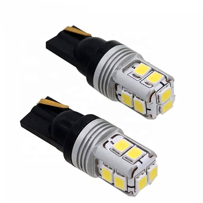 LED diodlampa T10 W5W med Canbus 10 st dioder xenonvit