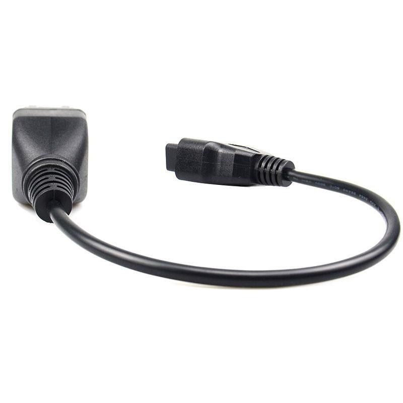 12 Pin OBDII OBD 2 diagnostik kabel till 16-Pin Renault