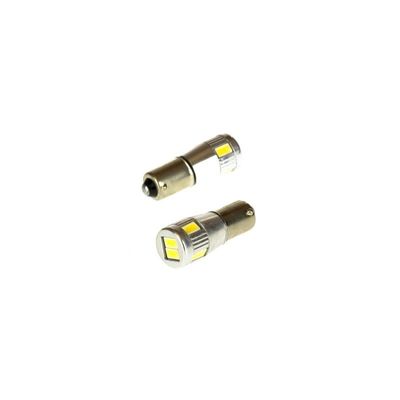 Led diod lampa Ba9s H4W 6 5630 SMD Xenonvit Canbus