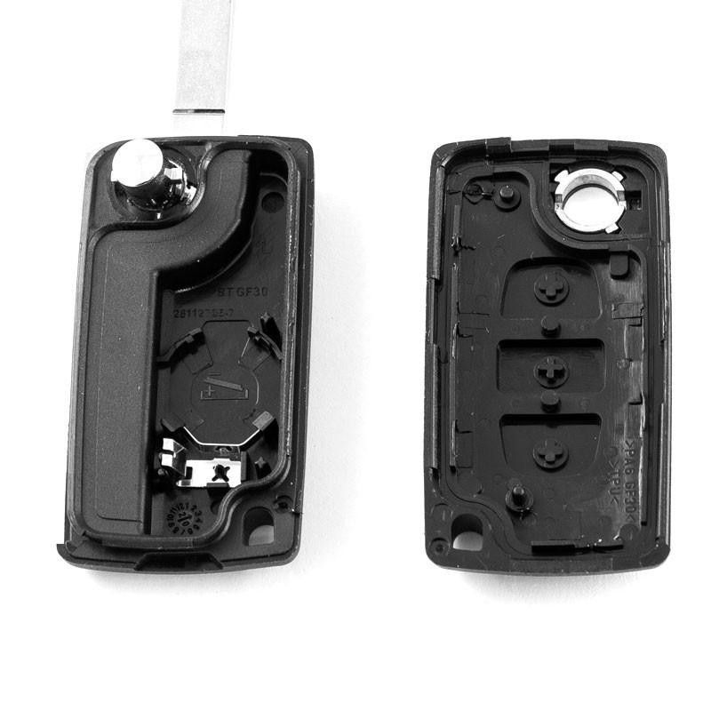 Nyckelskal fjärrkontroll för Citroën 3 knappar bilnyckel C1 C2 C3 C4 C5