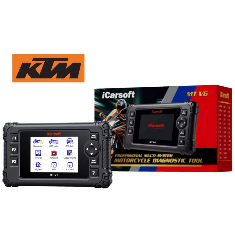 iCarsoft MC felkodsläsare Motorcyckel MT V6 KTM
