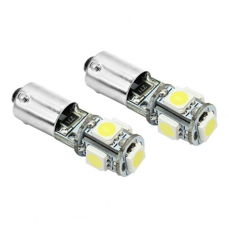Led Diodlampa H6W BAX9s 5 SMD Canbus 2pack