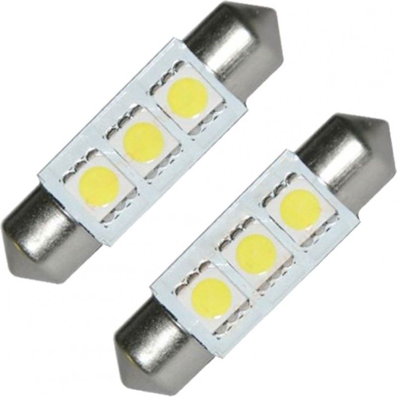 Spollampa Festoon SV85 C5W 39 mm 3 smd