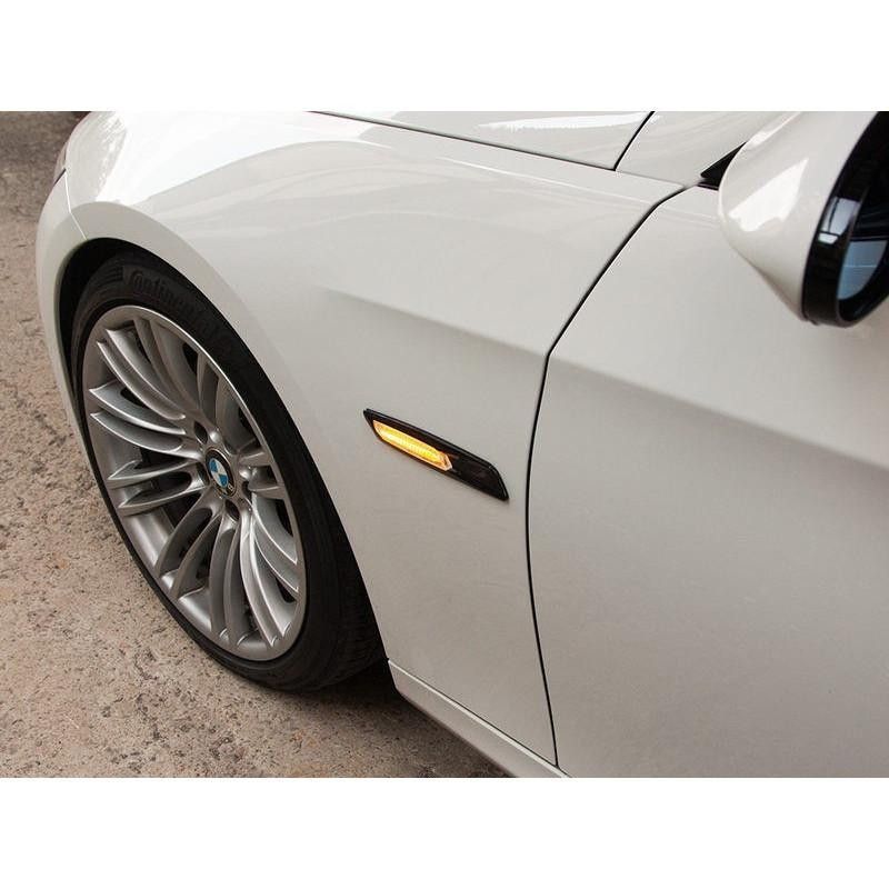 LED sidoblinkers BMW svart med klar lins