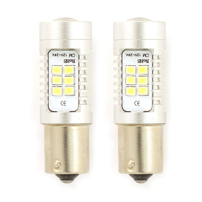Led diod Ba15s 1156 21 smd dioder 2-pack