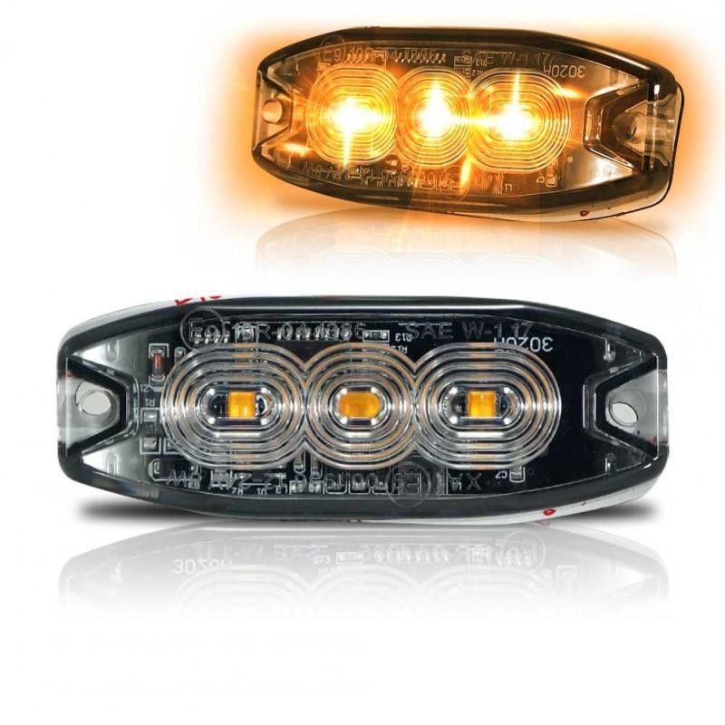 LED blixtljus 9W Gul Superslim