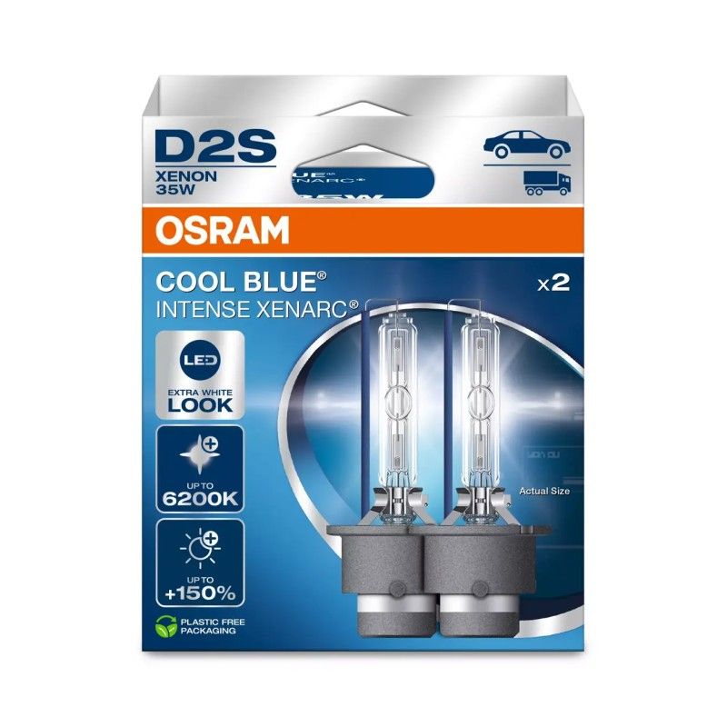 D2S Xenars Cool Blue Intense NextGen 6200K 2-pack