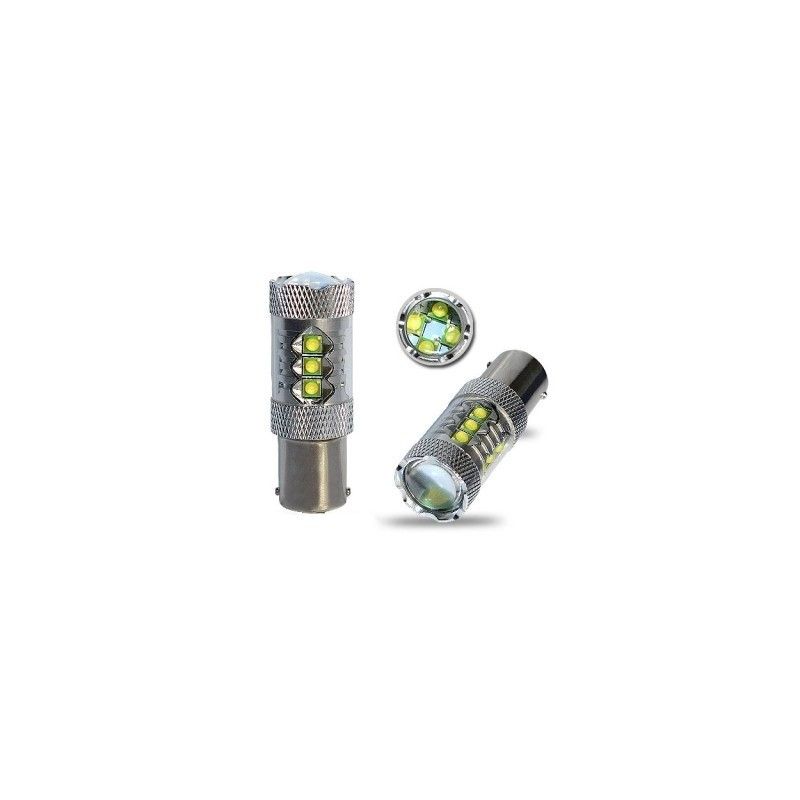 Led diodlampa BAY15D 1157 P215W 80w cree Röd