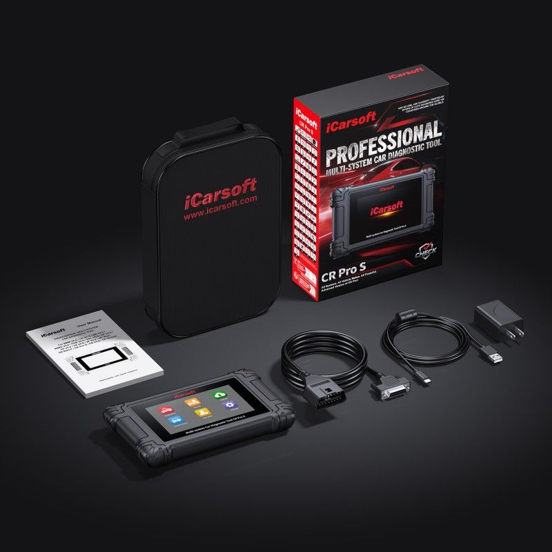 iCarsoft CR Pro S 3rd Gen OBD2 Diagnosverktyg med WiFi | Felkodsläsare för Bilar | CAN-FD |