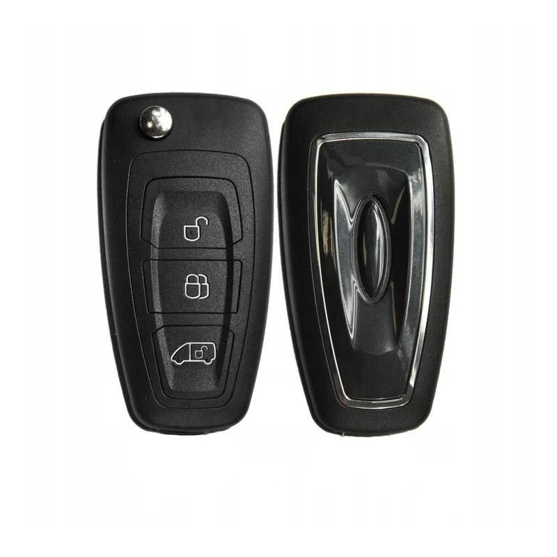 Nyckelskal Larmdosa Ford Transit Connect Custom 3 knappar ID63 chip