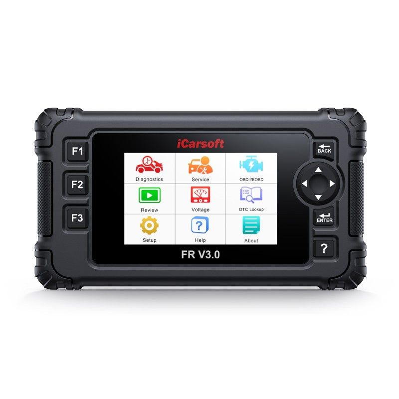 iCarsoft FR V3.0 2025 – Felkodsläsare OBD2 Diagnosverktyg för Franska & Italienska Bilar