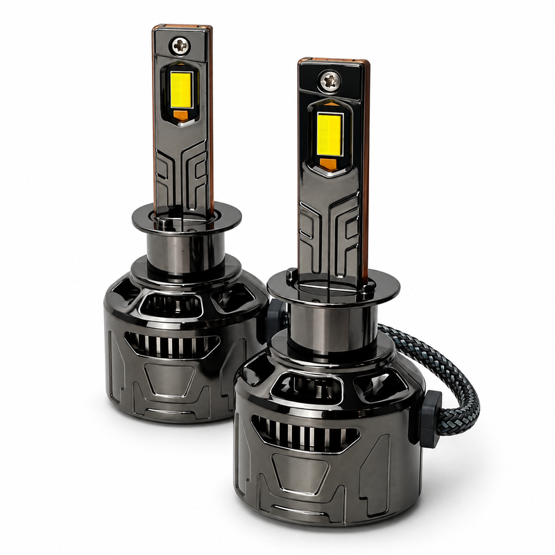 Xenonhuset H1 LED-lampor med Bluetooth – justerbar färgtemperatur, 2-pack