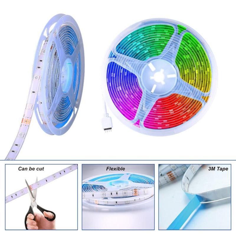 RGB paket 5M 5050 smd 150 led slinga