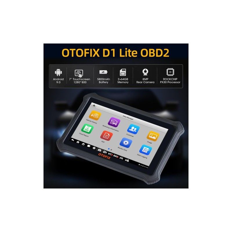 OTOFIX D1 Lite 2025 – bildiagnostik OBD2 felkodsläsare & diagnosverktyg med 2 års licens
