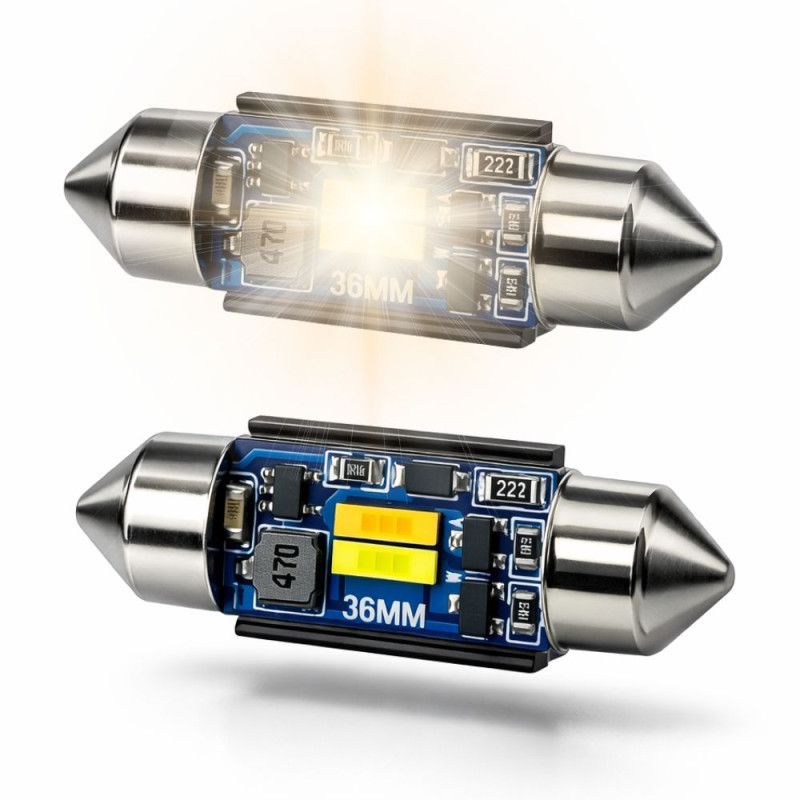 LED-lampa 36 mm – Valbar färg